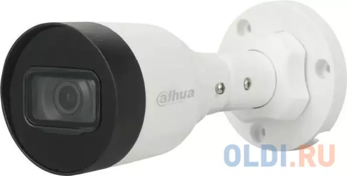 DAHUA DH-IPC-HFW1230S1P-0280B-S6 Уличная цилиндрическая IP-видеокамера 2Мп, 1/2.8” CMOS, объектив 2.8мм, детектор человка, ИК-подсветка до 30м, IP67,