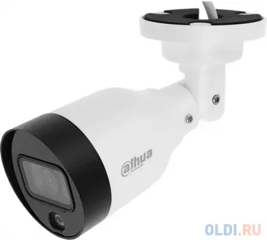 DAHUA DH-IPC-HFW1239S1P-LED-0280B-S6 Уличная цилиндрическая IP-видеокамера Full-color 2Мп, 1/2.8” CMOS, объектив 2.8мм, LED-подсветка до 30м, IP67, ко