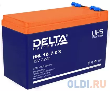 Батарея для ИБП Delta HRL 12-7.2 X 12В 7.2Ач