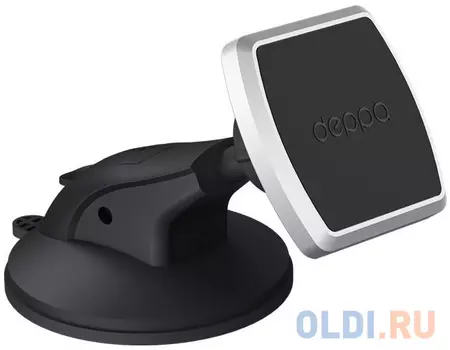 Deppa Автомобильный держатель Mage One для смартфонов, магнитный, крепление на приборную панель и лобовое.