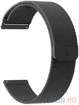 Deppa Ремешок Band Mesh универсальный, 22 mm, нержавеющая сталь, черный.