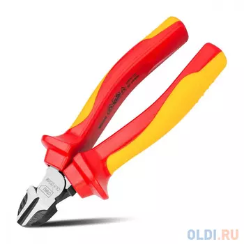 Диэлектрические диагональные бокорезы Deli DL512206 160мм, сталь Cr-V, сертификат VDE для работ под напряжением до 1000 В