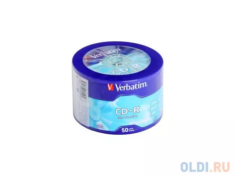 Диски CD-R Verbatim 700Mb 52x Shrink 50шт 43787