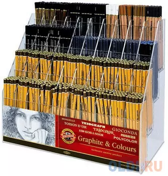 Диспенсер для карандашей, с карандашами, 40х37х20 см, KOH-I-NOOR