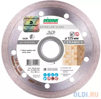 DISTAR 1A1R 125x1,5x8x22,23 Bestseller Ceramics, шт