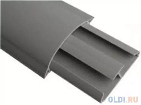 ДКС 01332 In-Liner Front CSP-F 75x17 Напольный канал 2 секционный, 1 перегородка, ПВХ, не распространяет горение, цвет серый 2м