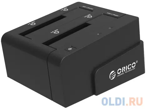 Док станция для HDD 2.5"/3.5" SATA Orico 6628US3-C-BK USB3.0 черный