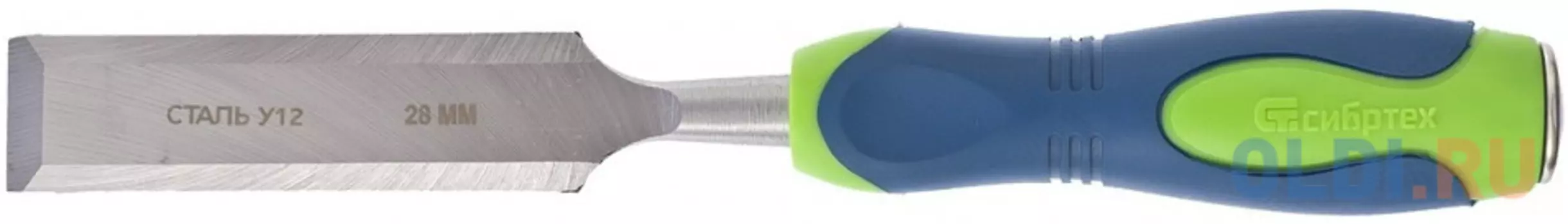 Долото-стамеска, 28мм, двухкомпонентная рукоятка// Сибртех