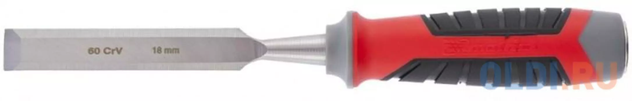 Долото-стамеска MATRIX 24753 18мм 60 crv трехкомпонентная обрезиненная рукоятка