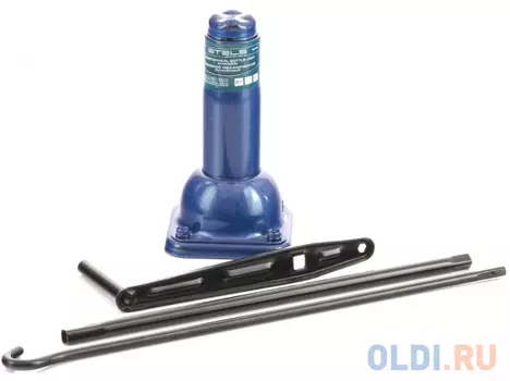 Домкрат механический бутылочный, 2 т, h подъема 270–485 мм, 2 части (домкрат, ручка)// Stels