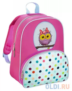 Дошкольный рюкзак ортопедический HAMA Sweet Owl 18 л голубой розовый 00139105