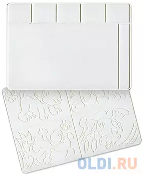 Доска для лепки А4, 297х210 мм, ЛУЧ, белая, с рельефным трафаретом, 17С1172-08