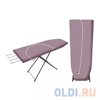 ДОСКА ГЛАДИЛЬНАЯ "KING SIZE" 120*41 СМ (ПОДСТАВ.+УДЛИН.) (1/6) ДСП КСПУ-05