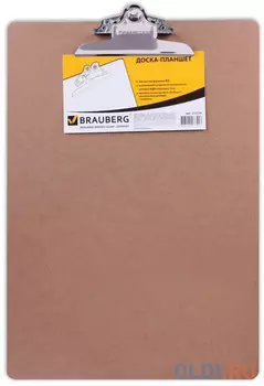 Доска-планшет BRAUBERG "Eco", с верхним прижимом бабочка, А3, 32х46 см, МДФ, 3 мм, 232226
