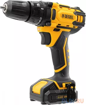 Дрель-шуруповерт аккумуляторная CDL-12-02BM, Li-Ion, 12 В, 2 акк.// Denzel