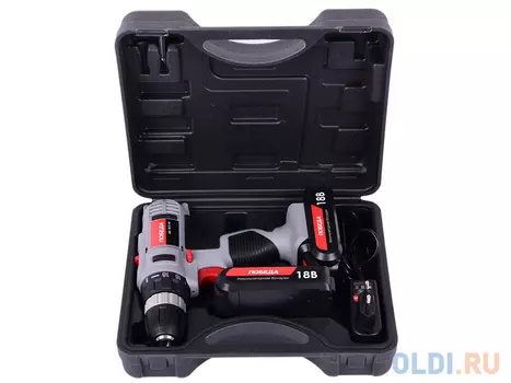 Дрель-шуруповерт аккумуляторная ПОБЕДА ДА-18/2 Ли