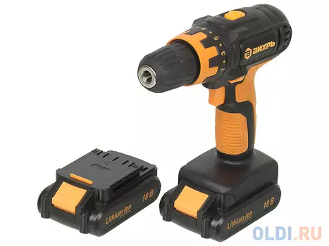 Дрель-шуруповерт аккумуляторная Вихрь ДА-18Л-2К