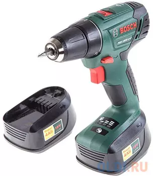 Дрель-шуруповерт Bosch PSR 1800 LI-2 аккум. патрон:быстрозажимной (кейс в комплекте)