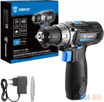 Дрель-шуруповерт Deko ZKCD12 аккум. патрон:быстрозажимной (084-1008)