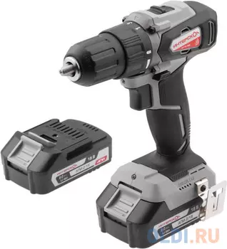 Дрель-шуруповёрт Интерскол ДА-13/18ВК кейс, 2 аккум. 1,5Ач, ЗУ 575.1.2.70