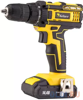 Дрель-шуруповерт KOLNER KCD 14,4/2L аккумуляторная 14.4 вольт 2скорости 0-400/ 0-1450об/мин 1.5Ач