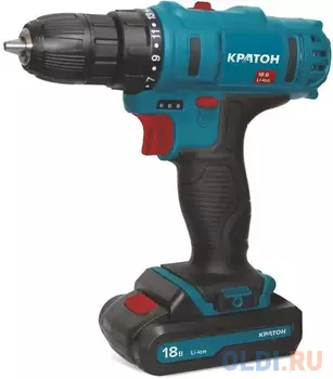 Дрель-шуруповерт Кратон CD-18-Li-2,0 аккум. патрон:быстрозажимной (3 11 01 057)