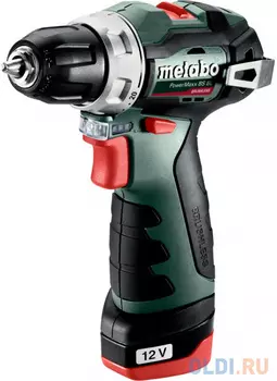 Дрель-шуруповерт Metabo PowerMaxx BS BL 12Вт аккум. (кейс в комплекте) (601721500)