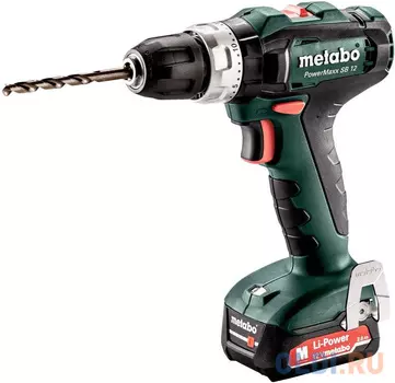 Дрель-шуруповерт Metabo PowerMaxx SB 12 аккум. патрон:быстрозажимной (кейс в комплекте)