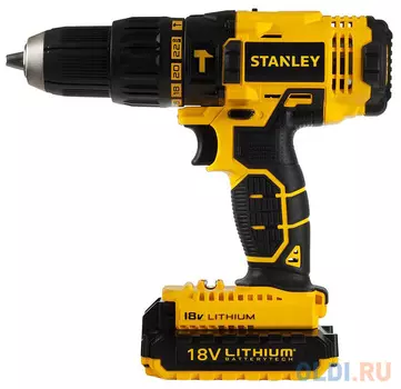Дрель-шуруповерт STANLEY SCH201D2K-RU 18В Li-ion 2Ач функция удара подсветка 2АКБ кейс