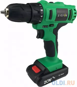 Дрель-шуруповерт Zitrek Greenpower 20-Li аккум. патрон:быстрозажимной (кейс в комплекте) (063-4076)