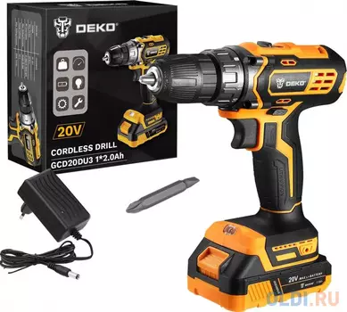 Дрель-шуруповёрт DEKO GCD20DU3 SET
