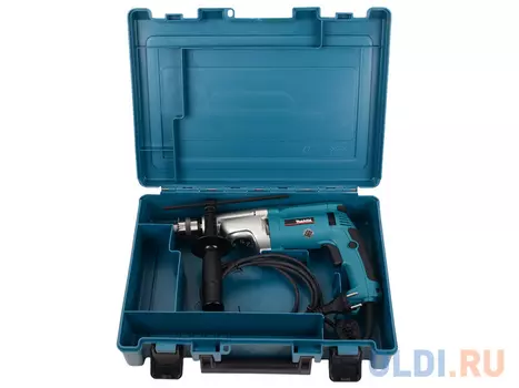 Дрель ударная Makita HP2070 Дрель уд,1010Вт,ЗВП-13мм,0-1200\\2900об\\м,2.4кг,чем,мет редуктор