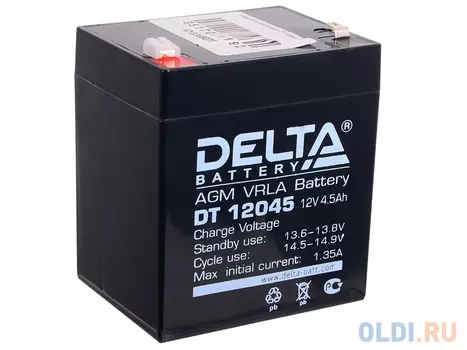 Аккумулятор Delta DT 12045 12V4.5Ah