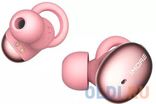 Наушники TWS 1MORE E1026BT-I-Pink вставные (затычки) с микрофоном,20 - 20000 Гц,98 дБ,16 Ом,BT 4.2,A2DP, AVRCP, Hands free, Headset