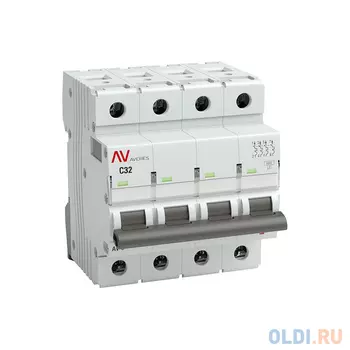 EKF mcb6-4-32C-av Выключатель автоматический AV-6 4P 32A (C) 6kA EKF AVERES