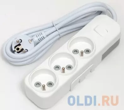 ELBI Myra Удлинитель 3вх с защитными шторками с Вкл.UPS 2м (3x1,5) 527-010202-325