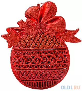 Елочные украшения — "Шар ажурный" 12 см 1 шт цвет в ассортименте N069254