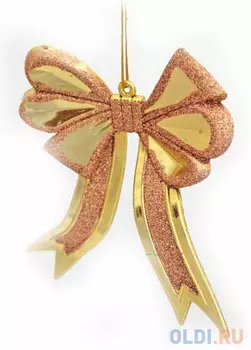 Елочные украшения Winter Wings "Бант, блестящий с блестящей крошкой" 15 см 1 шт N069343