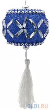 Елочные украшения Winter Wings Барабан 10 см 1 шт синий N069387B