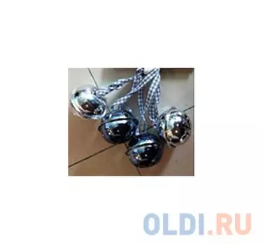 Елочные украшения Winter Wings Бубенчики N181676 4 см 4 шт пластик