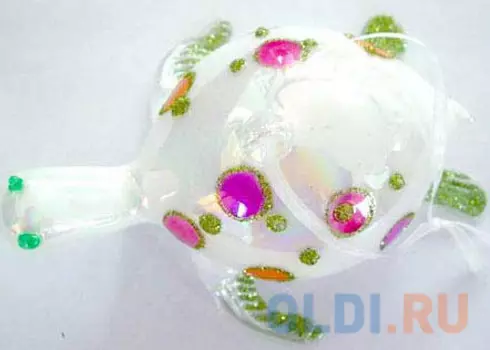 Елочные украшения Winter Wings Черепашка Карамель 13 см 1 шт стекло N07537