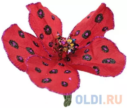 Елочные украшения Winter Wings Цветок 13 см 1 шт в ассортименте