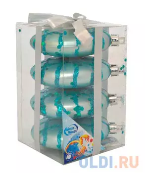 Елочные украшения Winter Wings "Диски" 8 см 4 шт в ассортименте