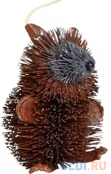 Елочные украшения Winter Wings Ежик 10 см 1 шт коричневый соломка N181398