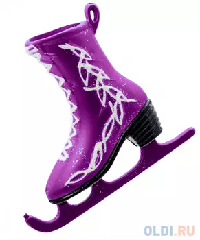 Елочные украшения Winter Wings "Фигурные коньки" 3 шт пурпурный пластик 69453P