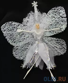 Елочные украшения Winter Wings ЭЛЬФ 15 см 1 шт белый полирезин N15156