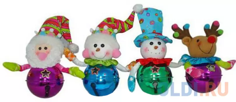 Елочные украшения Winter Wings "Колокольчик" 15 см 1 шт в ассортименте полиэстер