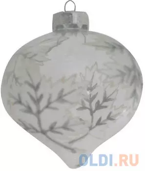 Елочные украшения Winter Wings ЛУКОВИЦА 5 см 1 шт белый стекло N07440