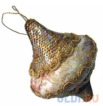 Елочные украшения Winter Wings "Луковица" 10 см 1 шт золотой полимер N069686