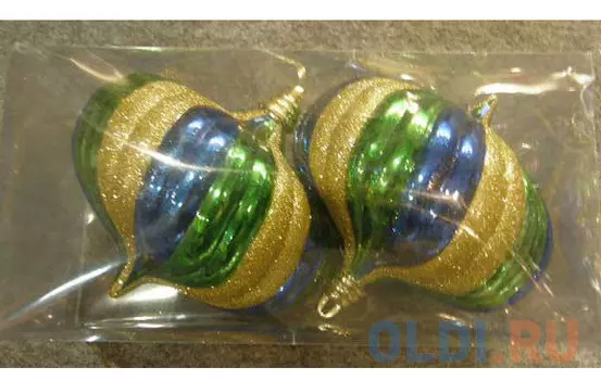 Елочные украшения Winter Wings "Луковица" 15 см 2 шт